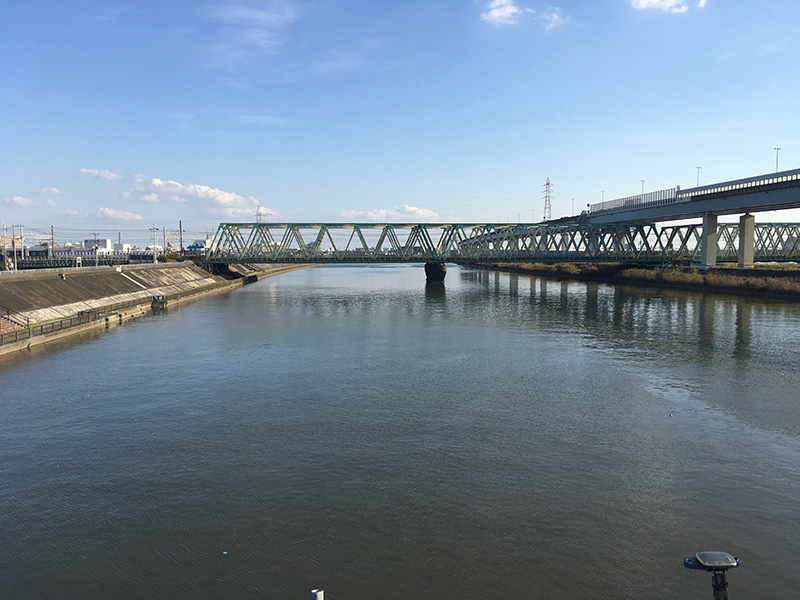 平井大橋から中川を望む　2018.10.22撮影