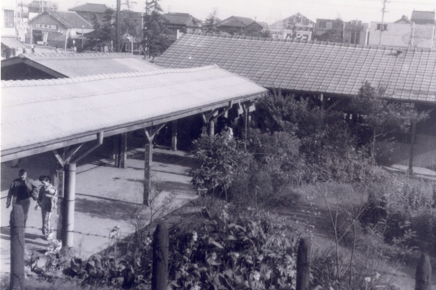昭和20年ごろの新小岩駅　葛飾区郷土と天文の博物館　所蔵（提供）