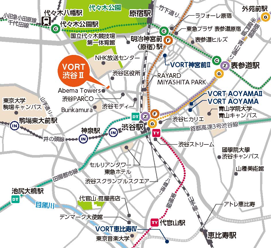 渋谷エリア図